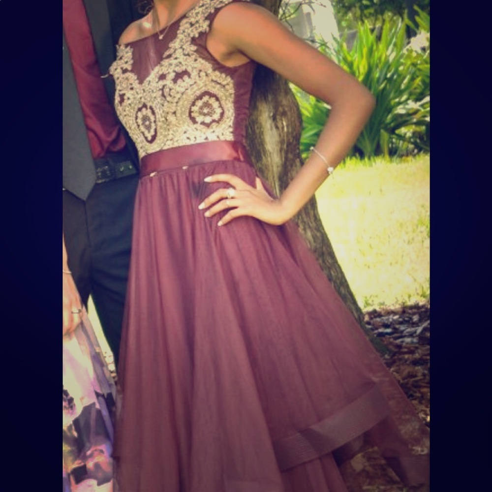 Maroon/purple prom dress